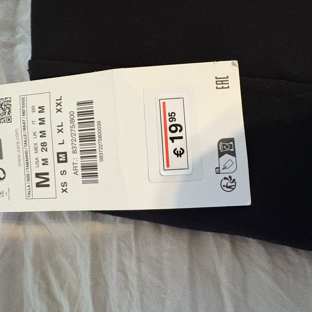 Zara High-Rise Black Leggings
